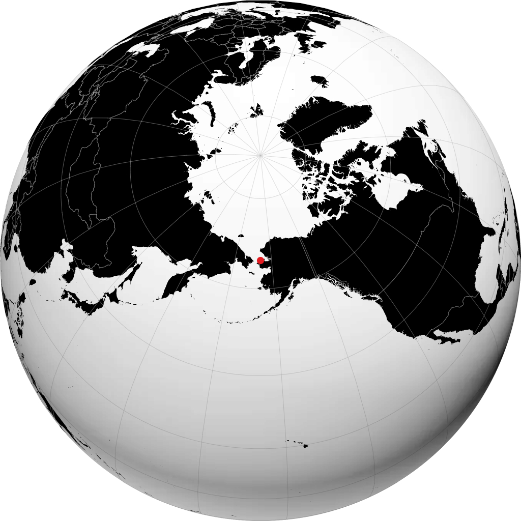 Shishmaref on the globe