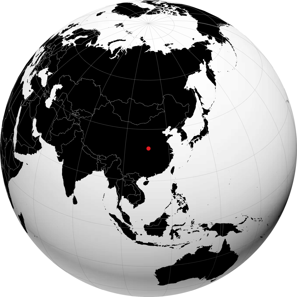 Shiyan on the globe