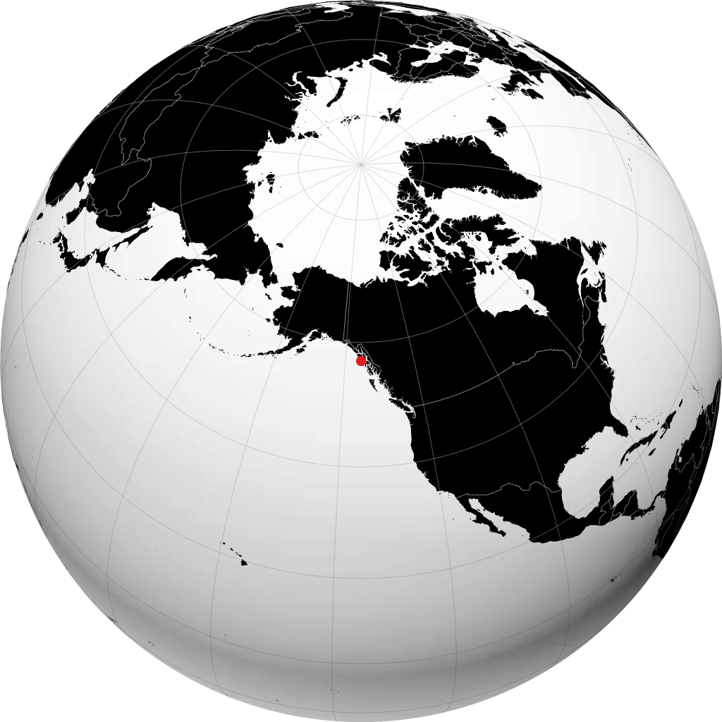 Sitka on the globe