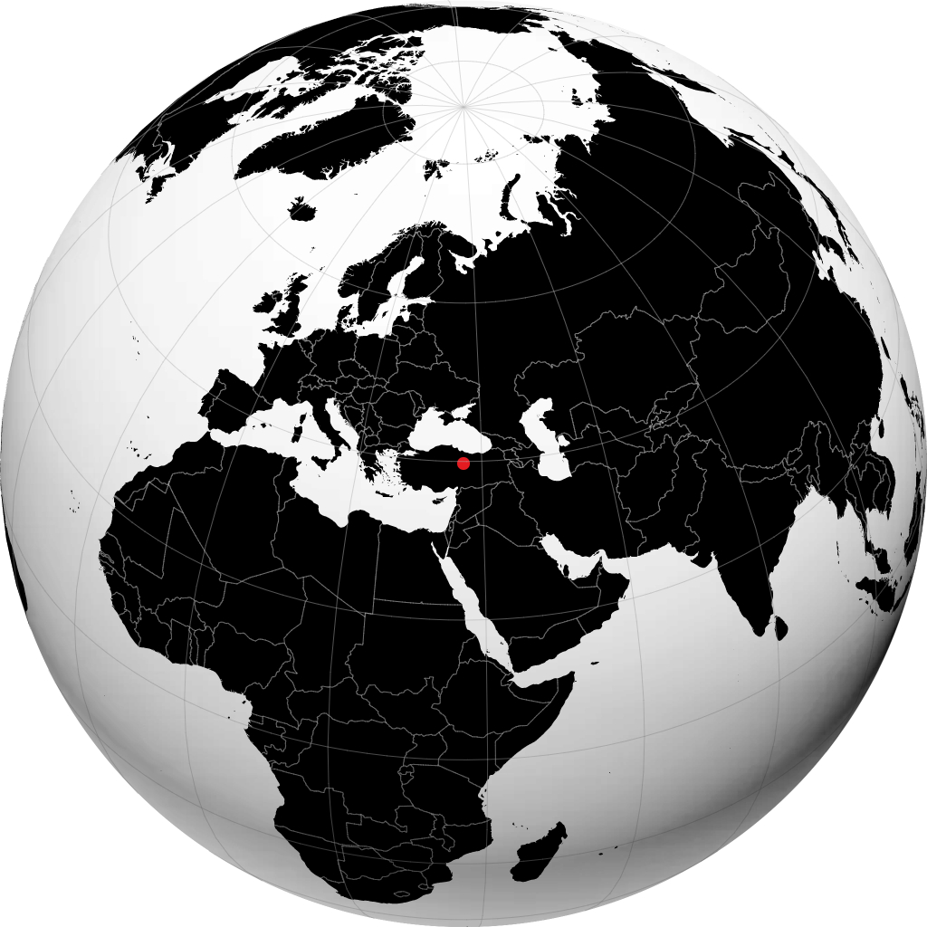 Sivas on the globe