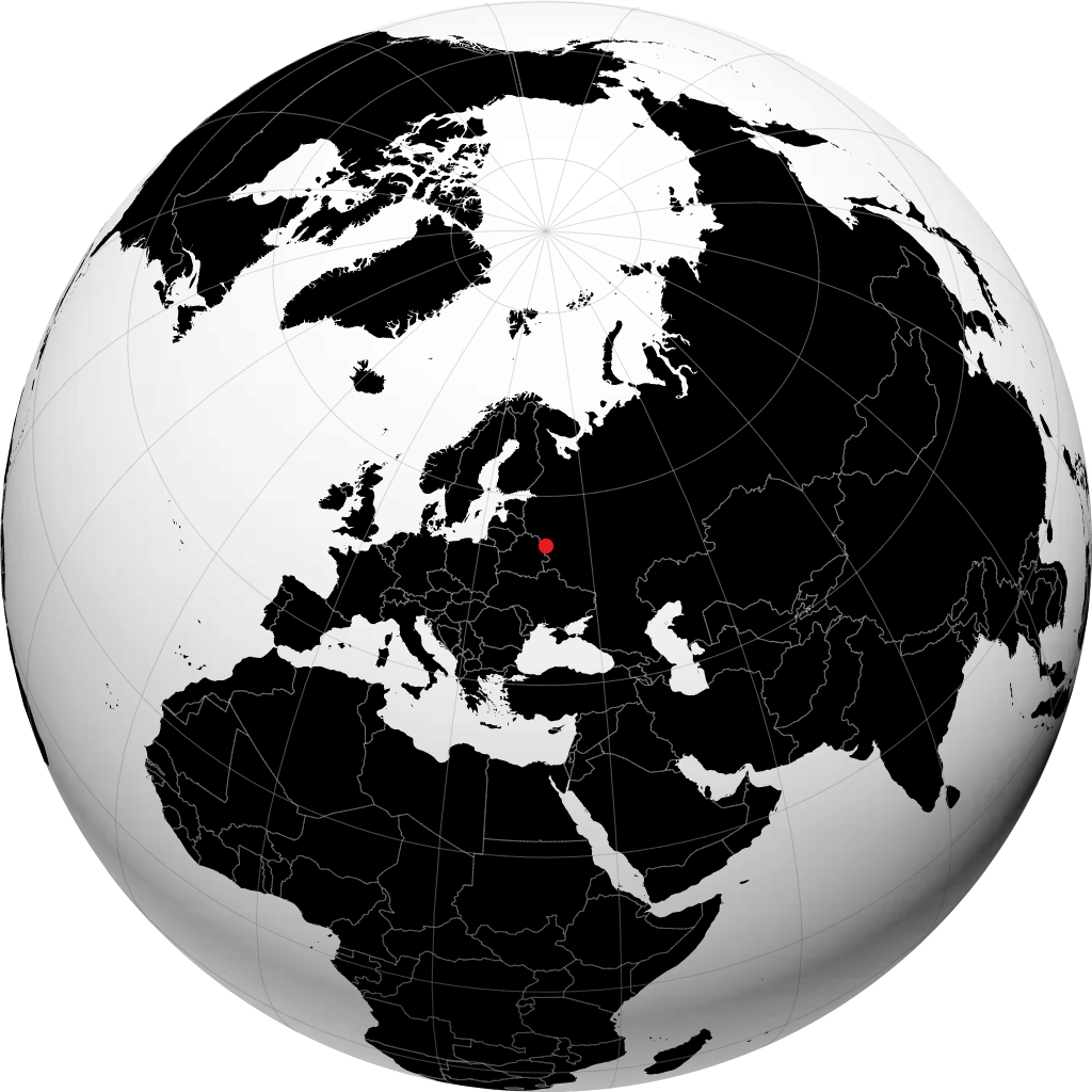 Smolensk on the globe