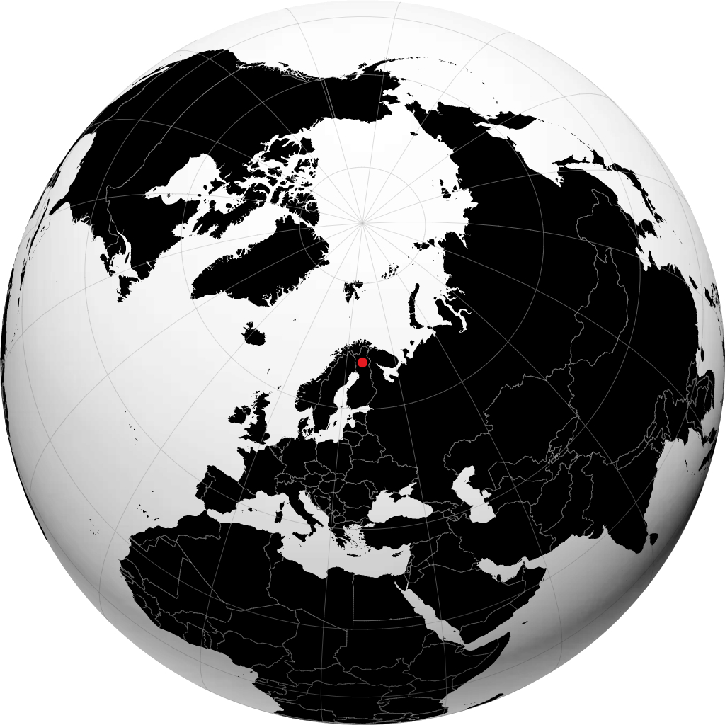 Sodankylä on the globe