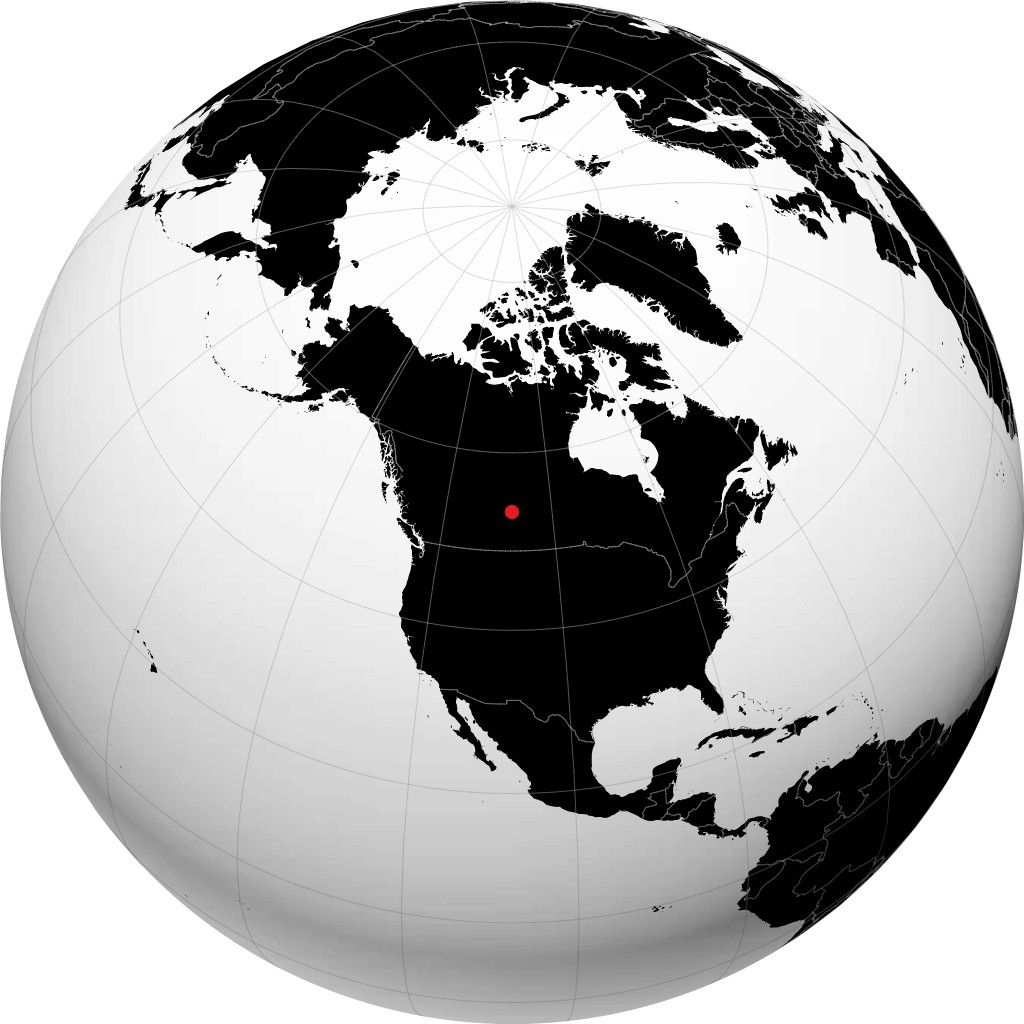 Spiritwood on the globe