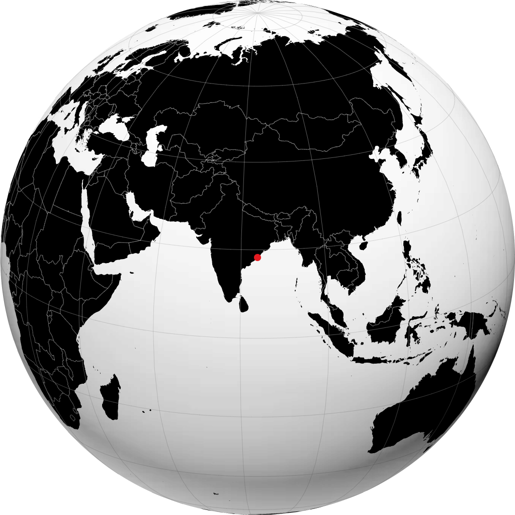 Srikakulam on the globe