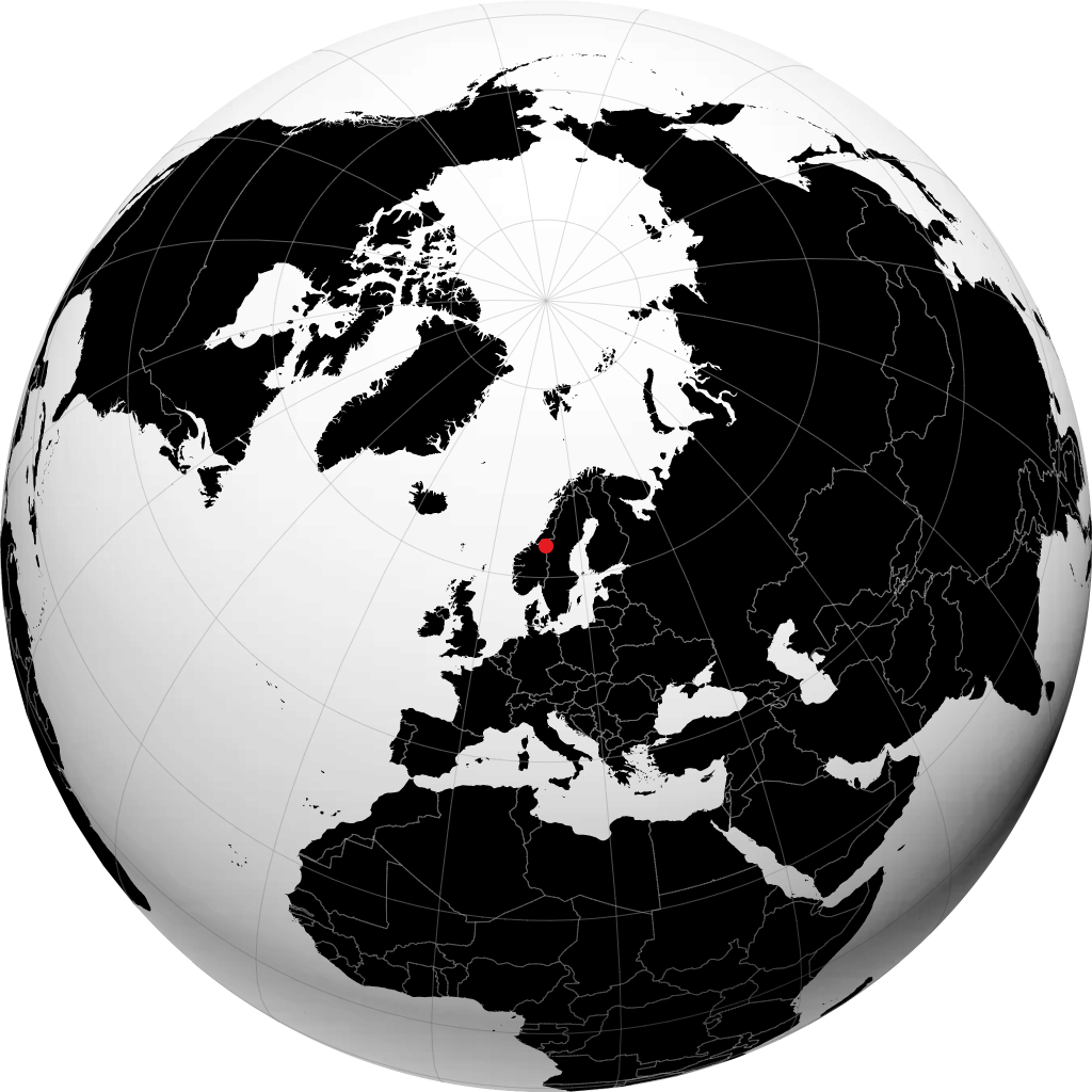 Storlien on the globe