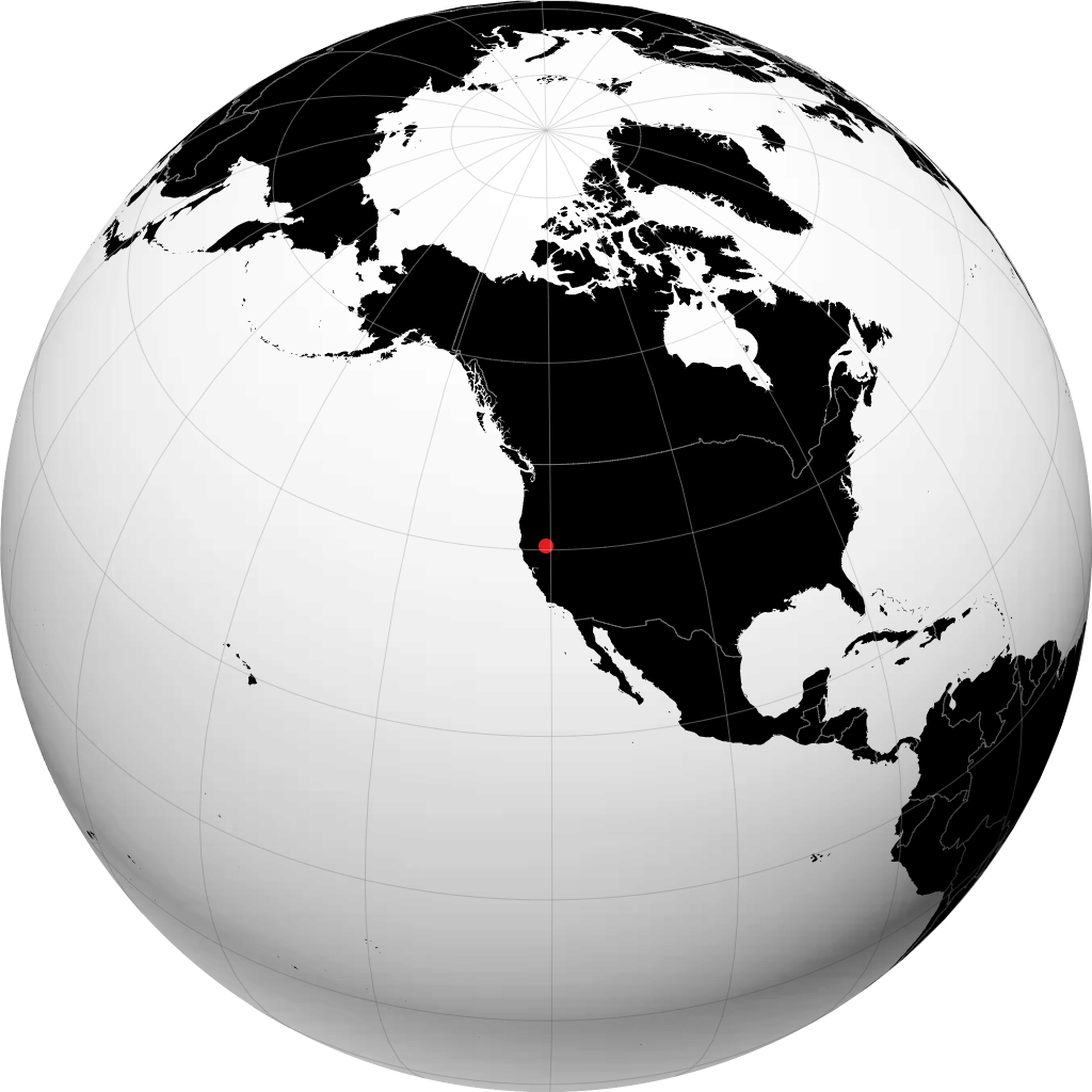 Susanville on the globe