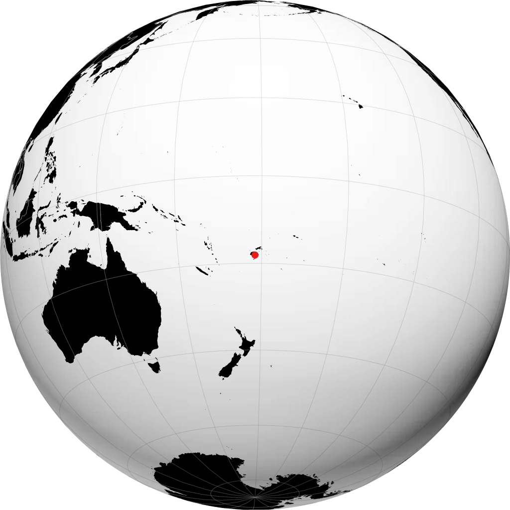 Suva on the globe