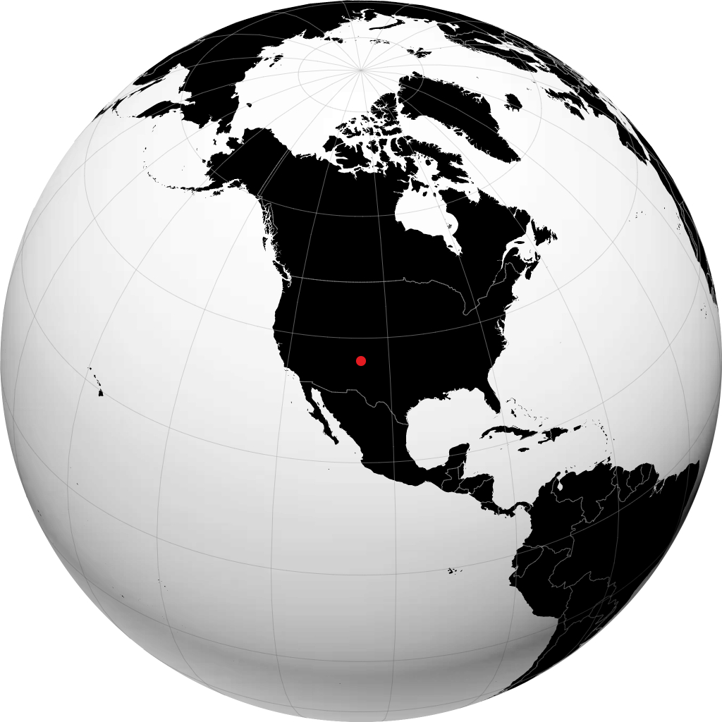 Taos on the globe