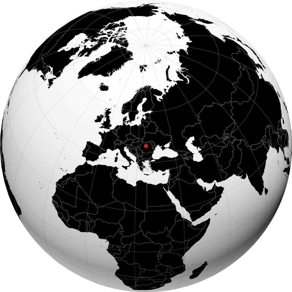 Târgu Mureş on the globe