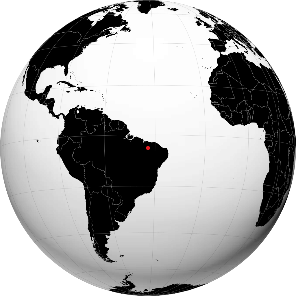 Teresina on the globe