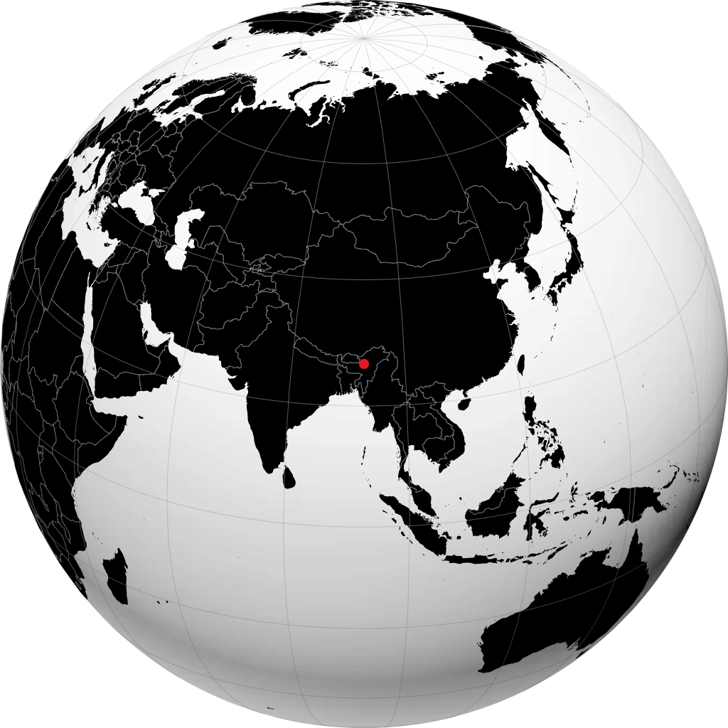 Tezpur on the globe