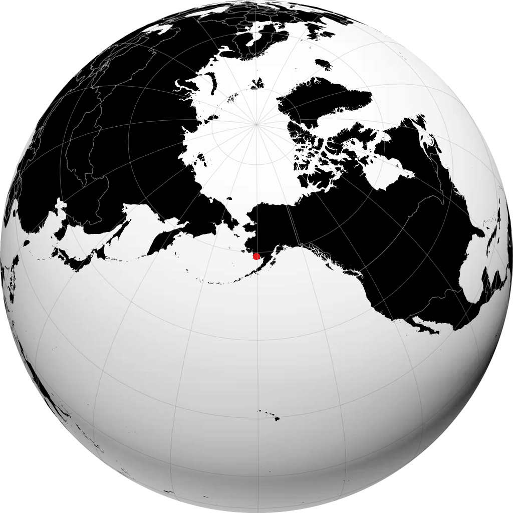 Togiak on the globe