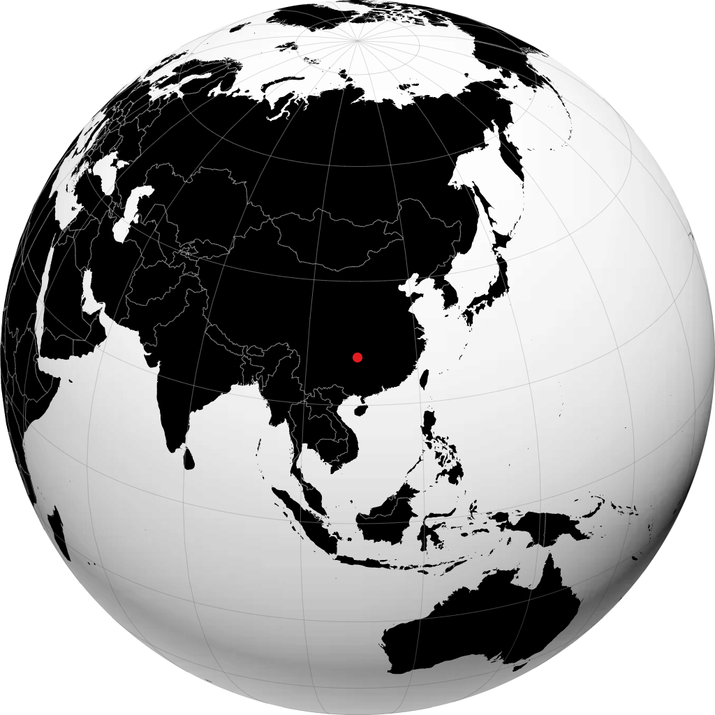 Tongren on the globe