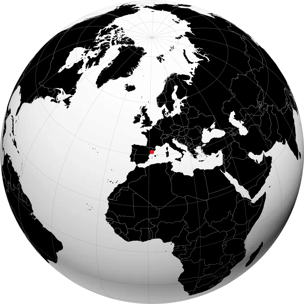 Torredembarra on the globe