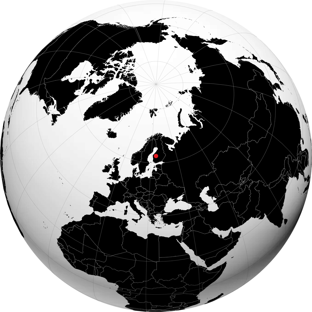 Tuuri on the globe