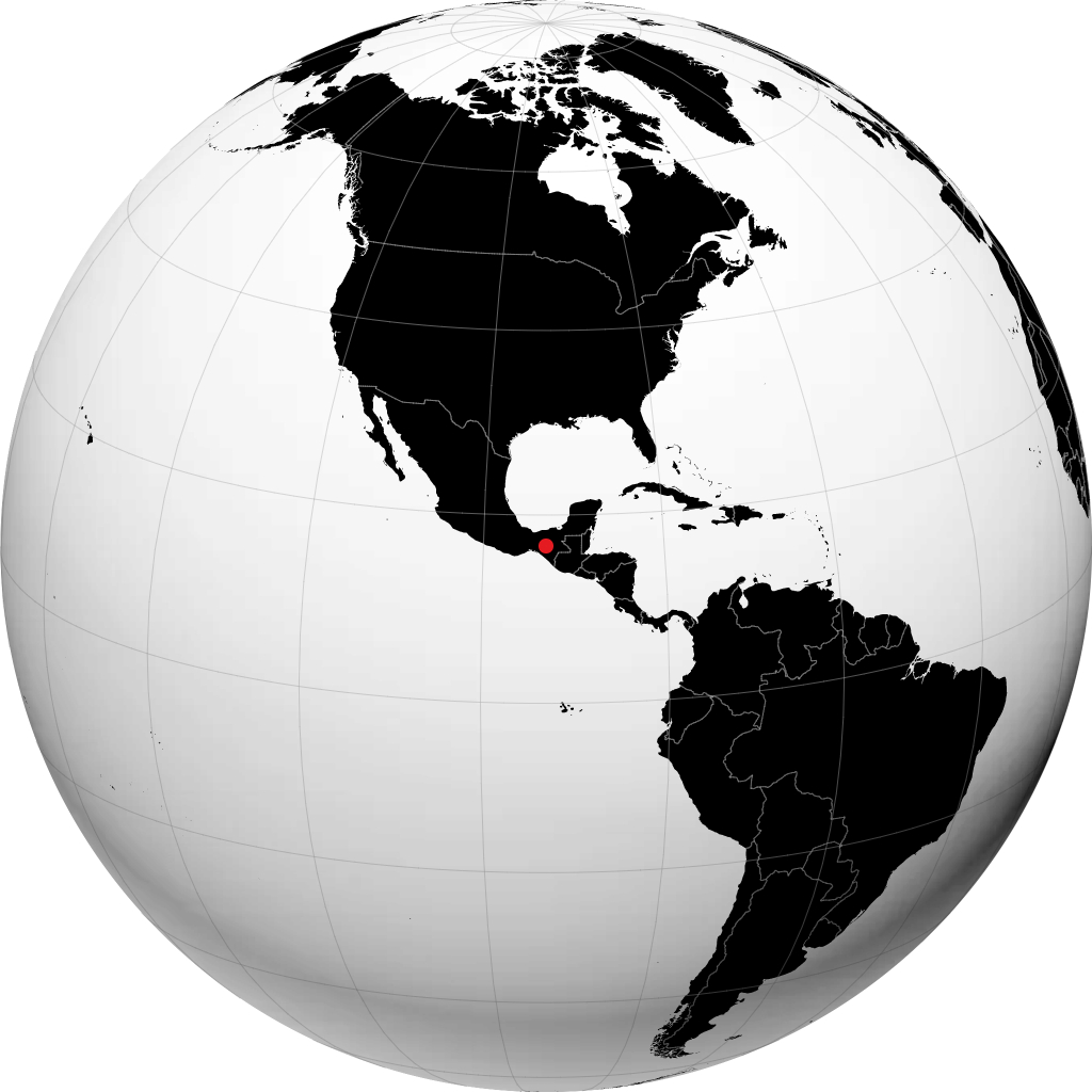 Tuxtla Gutiérrez on the globe