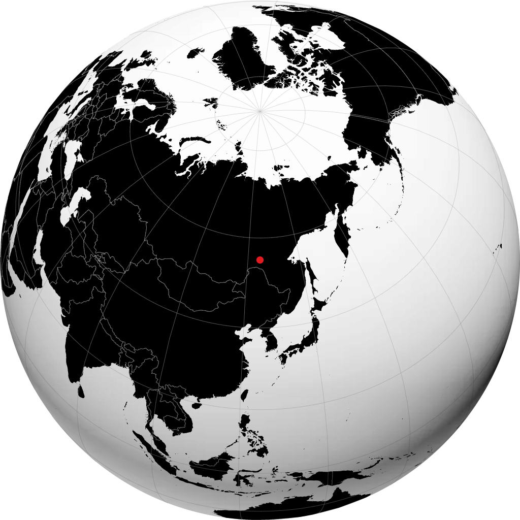 Tynda on the globe