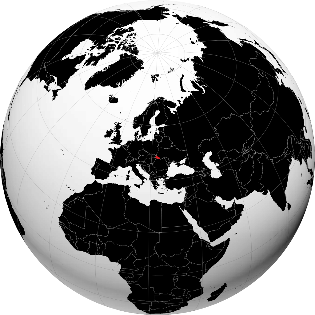 Zakarpattia Oblast on the globe