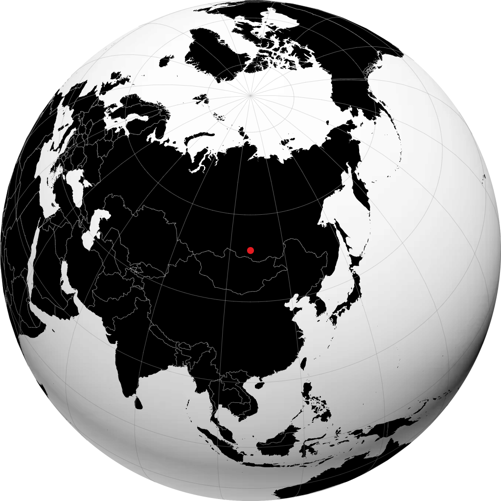 Ulan-Ude on the globe