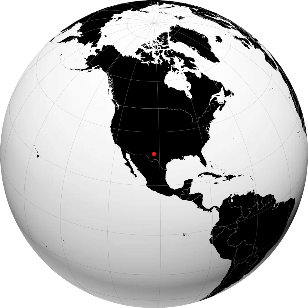 Odessa on the globe