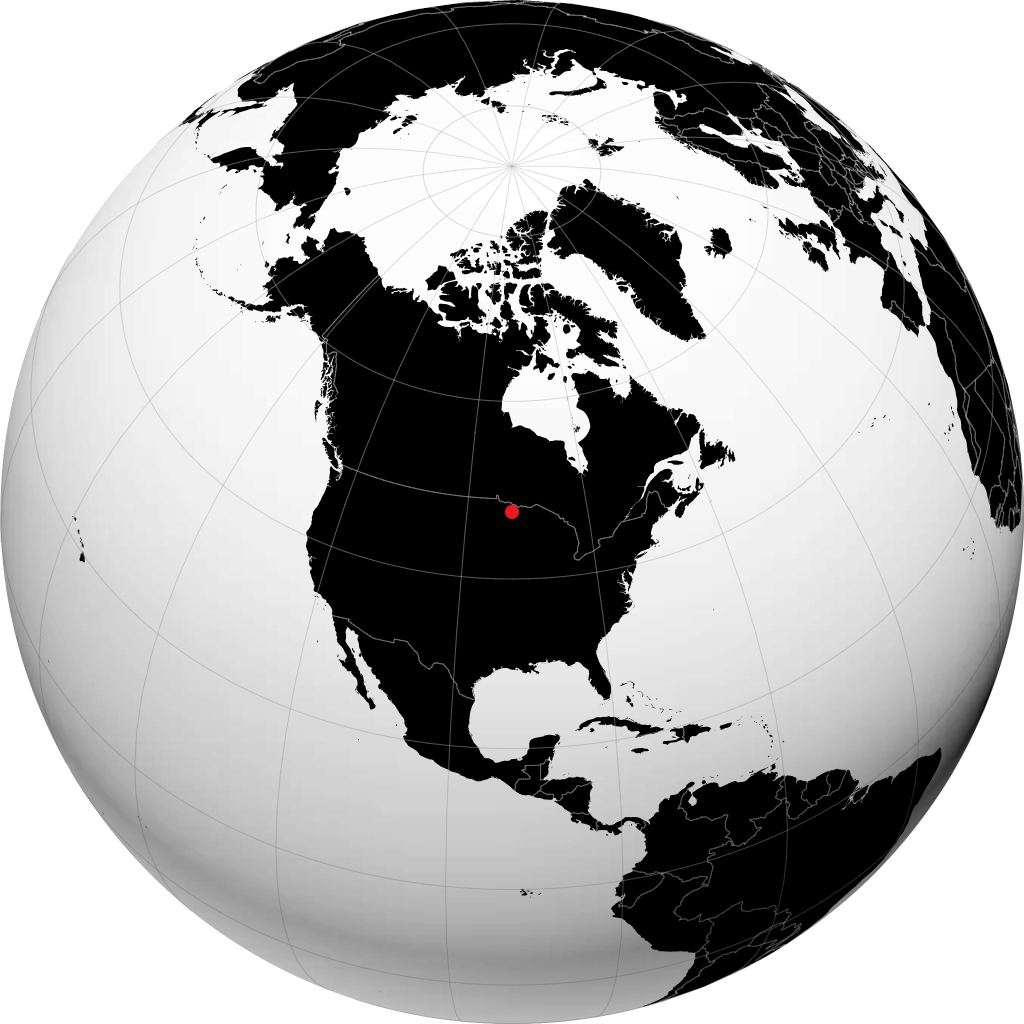 Virginia on the globe