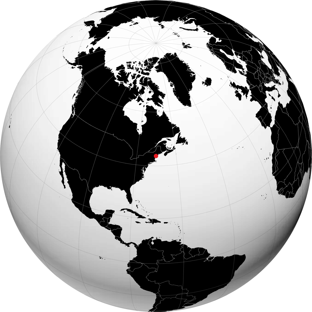 Portland on the globe