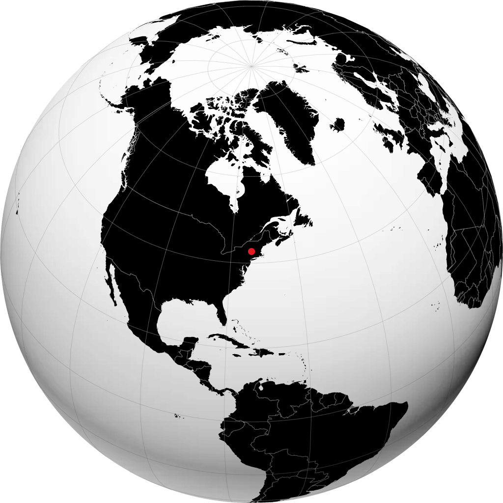 Albany on the globe