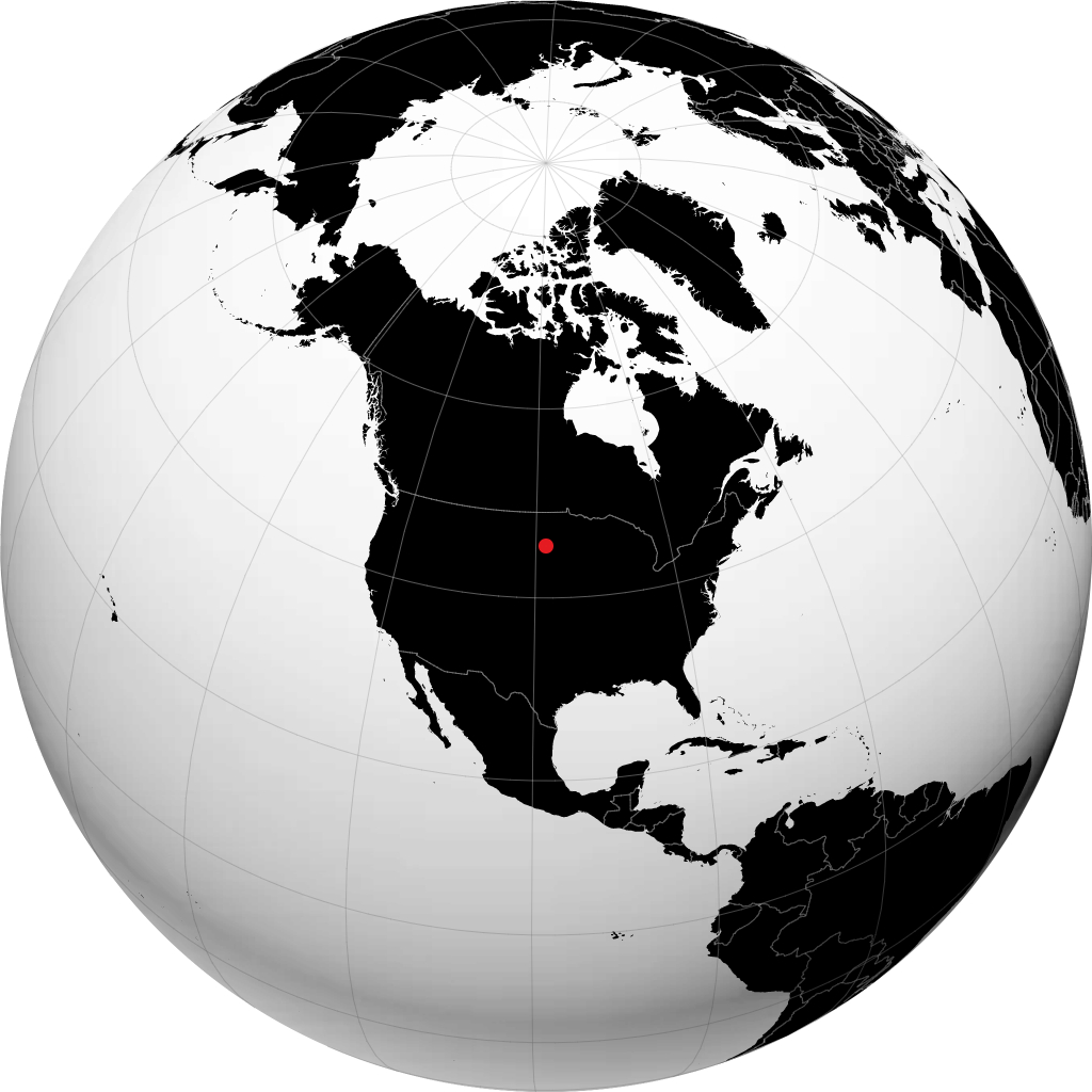 Aberdeen on the globe