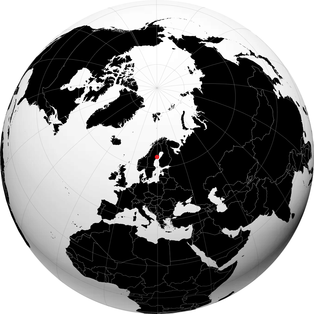 Vaennaes on the globe