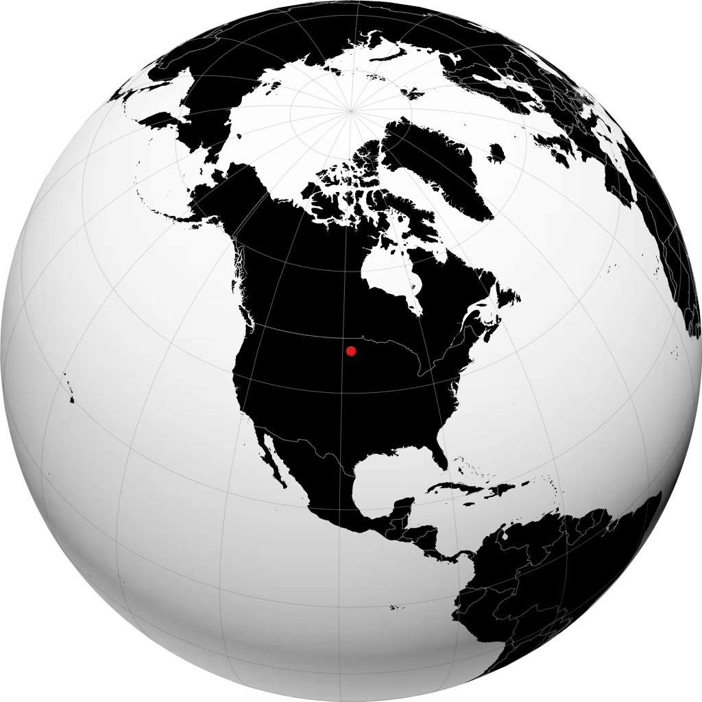 Valley City on the globe