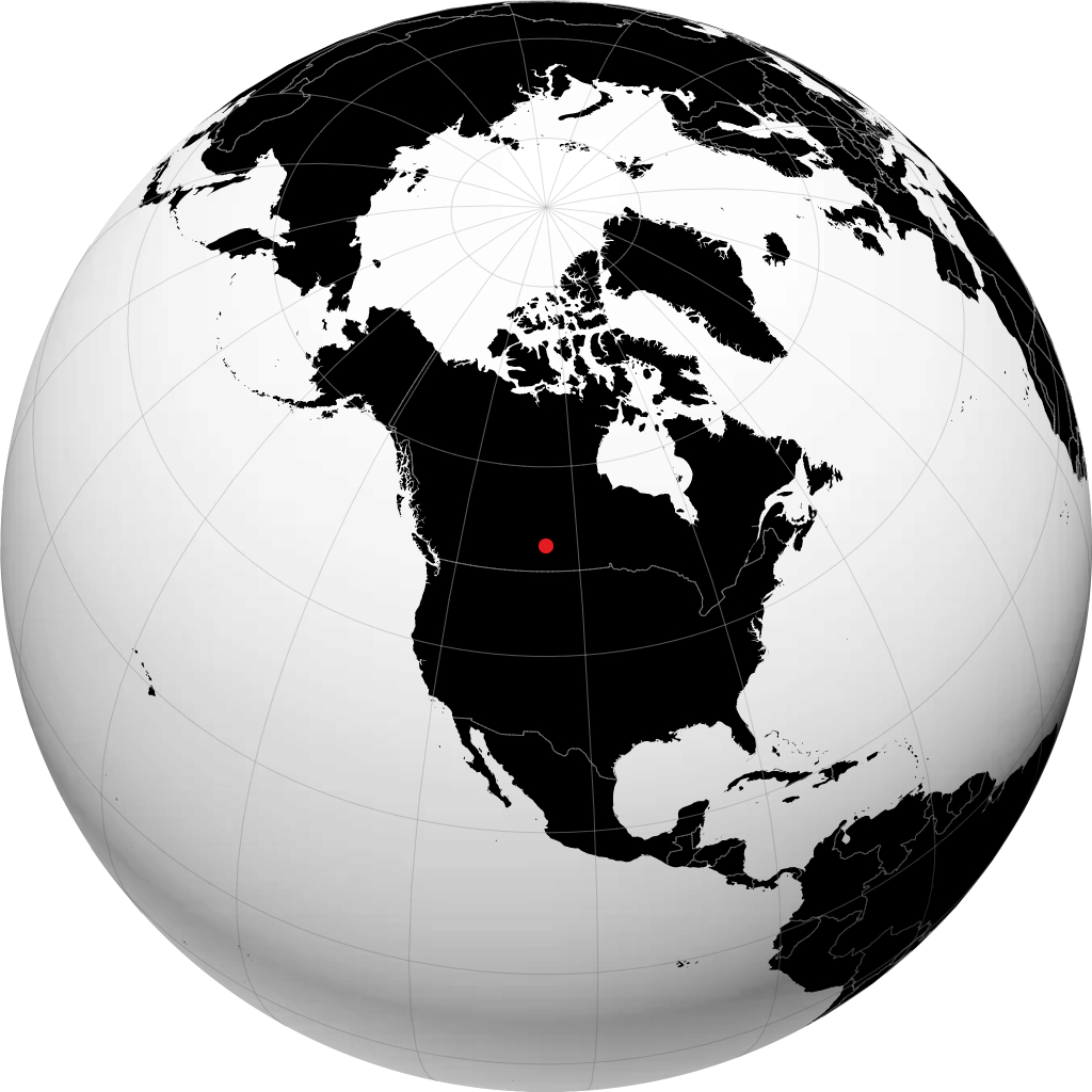 Watrous on the globe