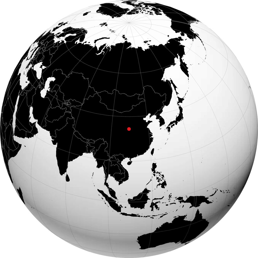 Weinan on the globe