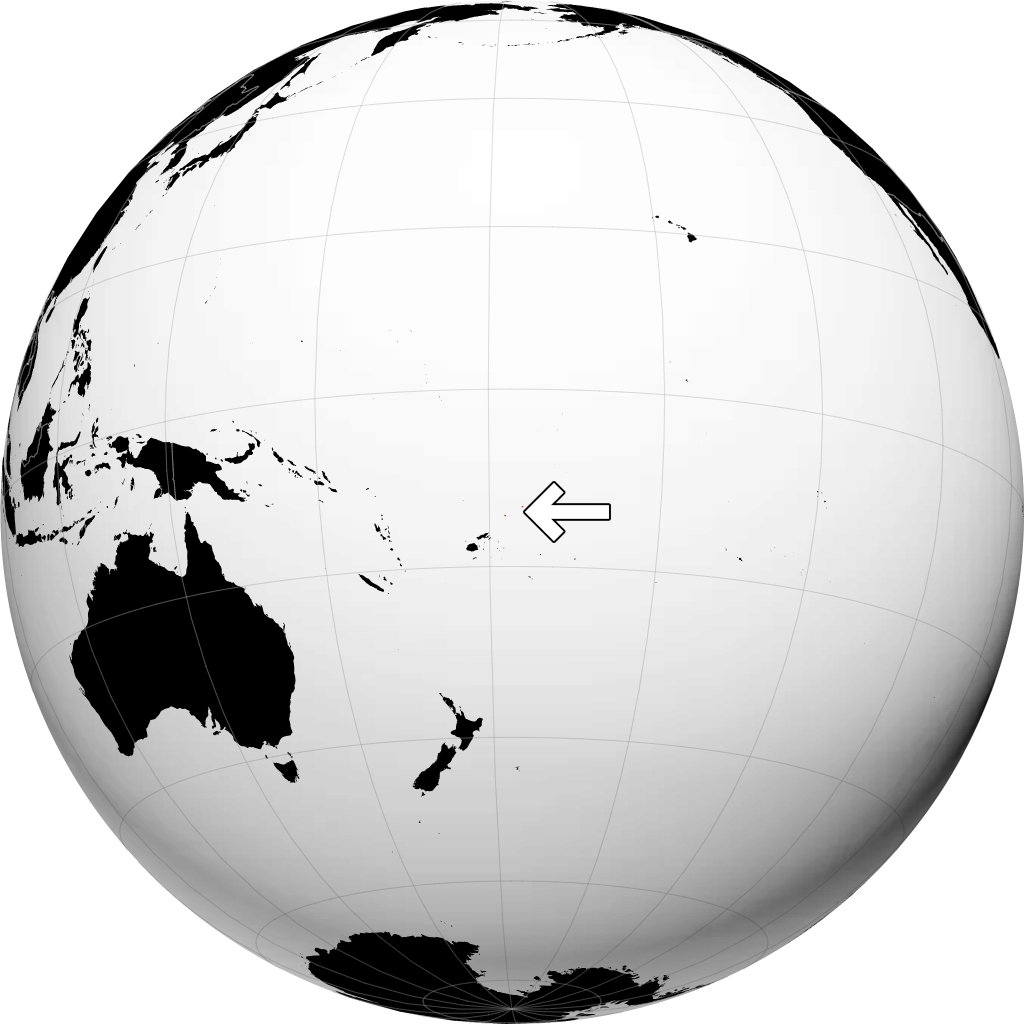 Wallis and Futuna on the globe