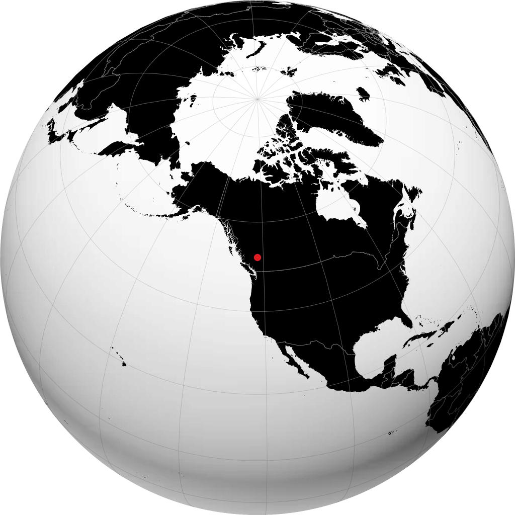 Williams Lake on the globe