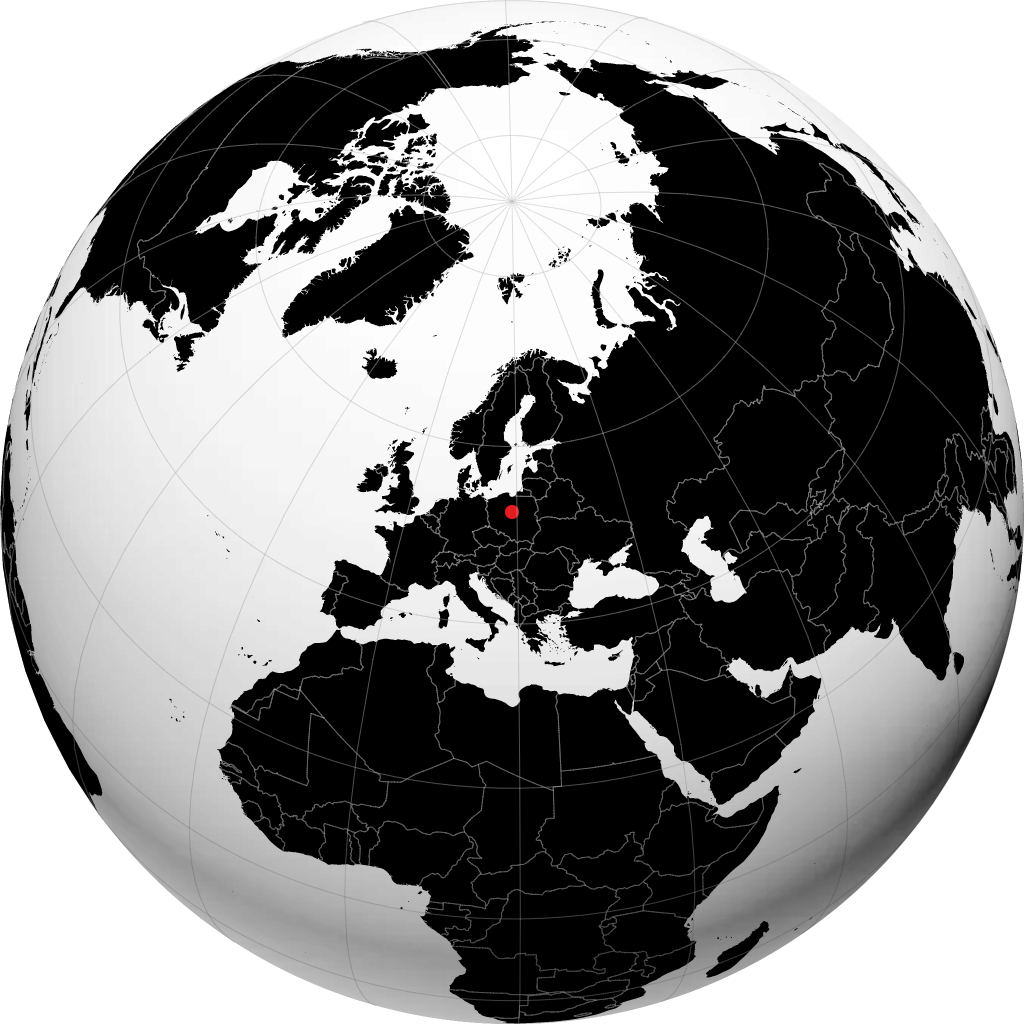 Włocławek on the globe