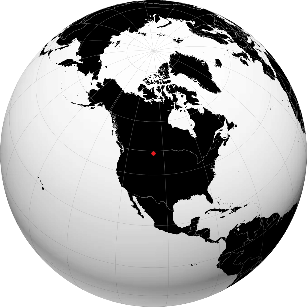 Wolf Point on the globe