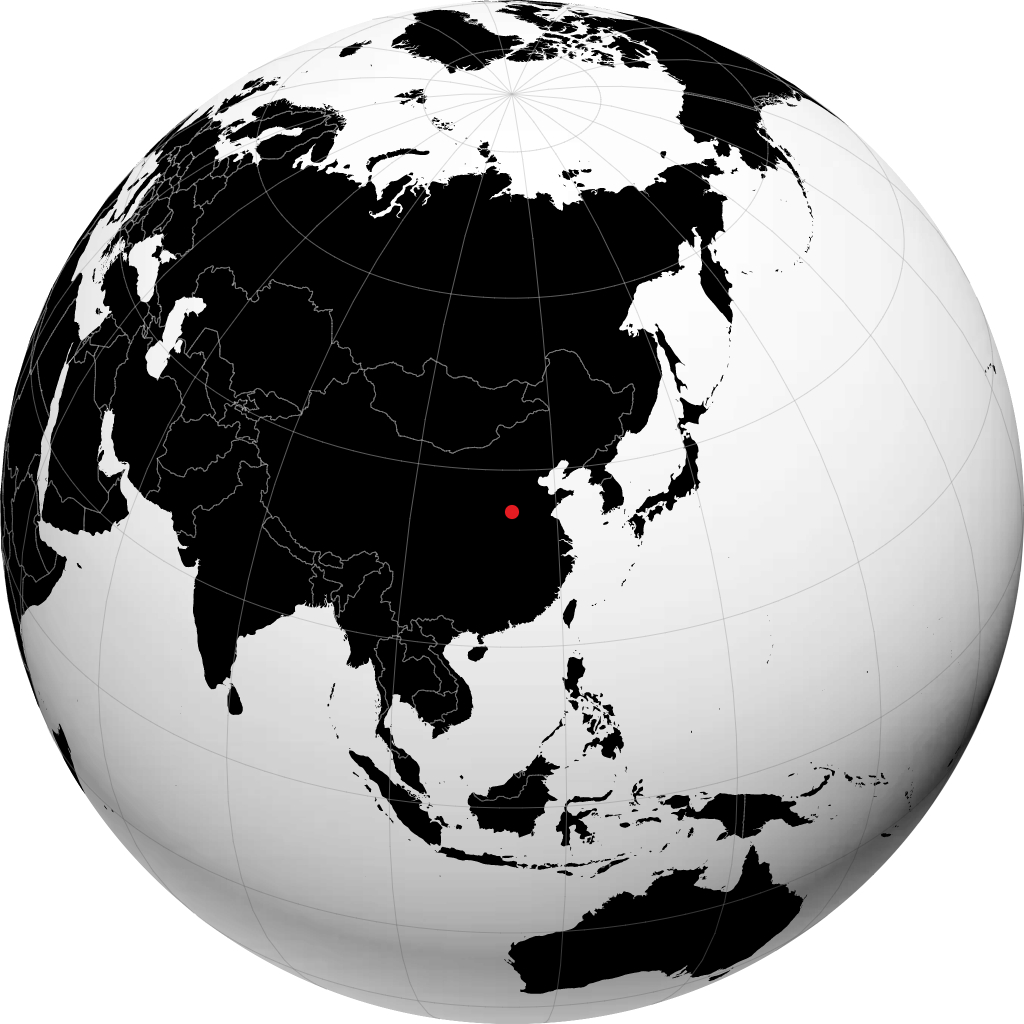 Xinxiang on the globe