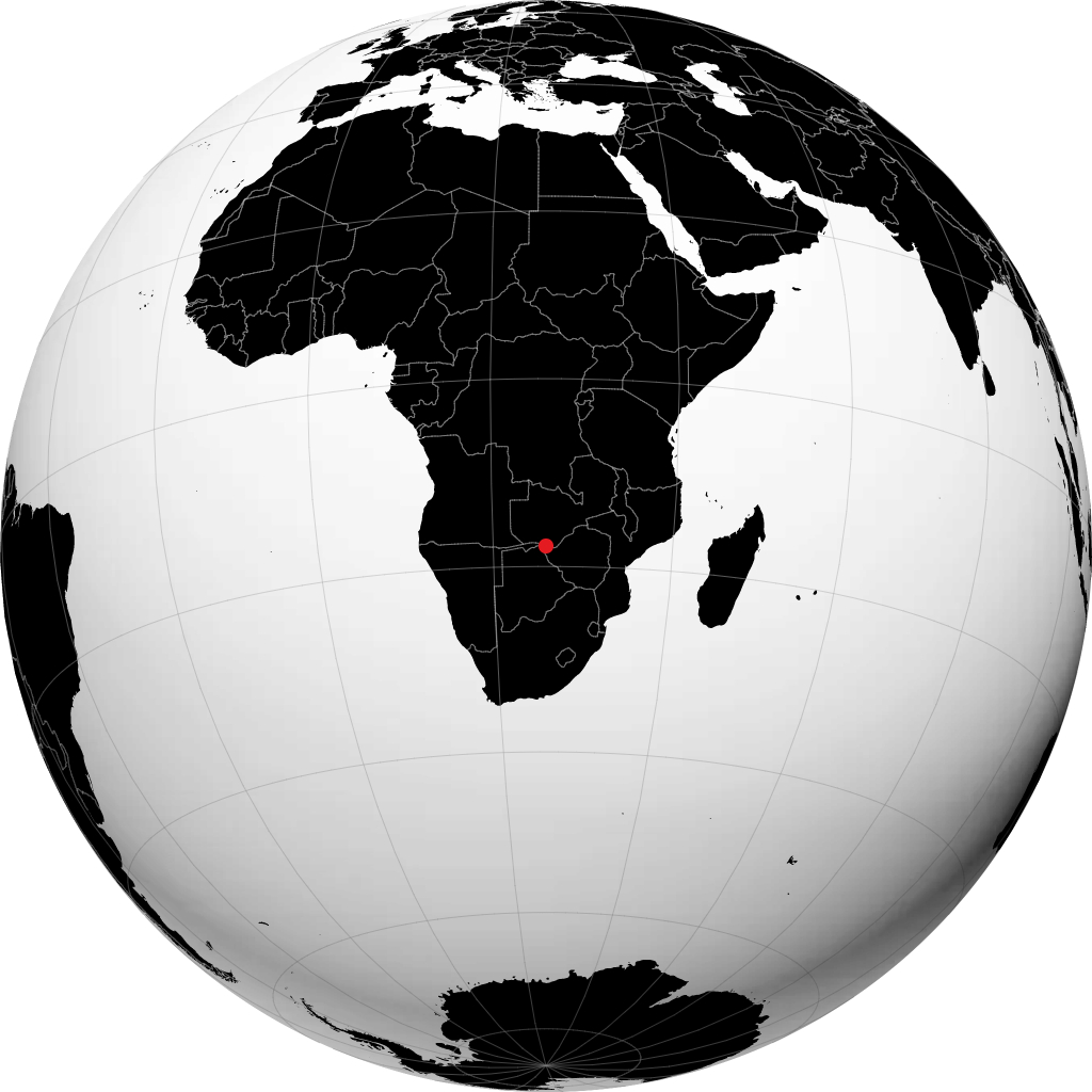 Livingstone on the globe