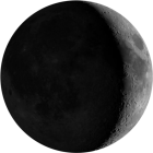 Waxing Crescent, illumination 26.4%