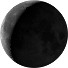 Waning Crescent, illumination 20.9%