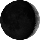 Waxing Crescent, illumination 16.2%