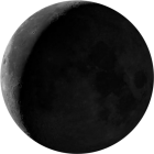 Waning Crescent, illumination 18.9%